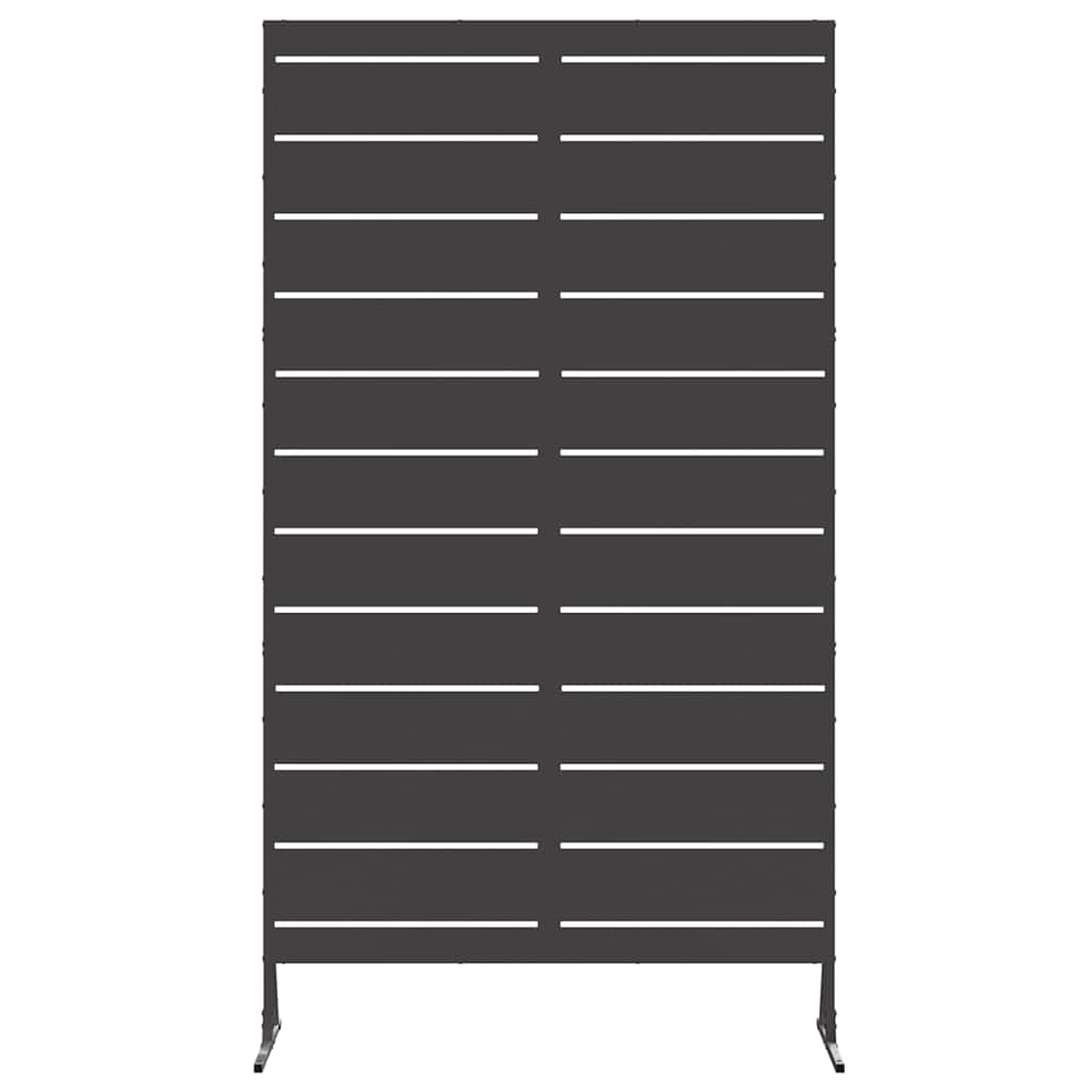 Privacy Screen Black 100 x 50 x 180 cm Steel
