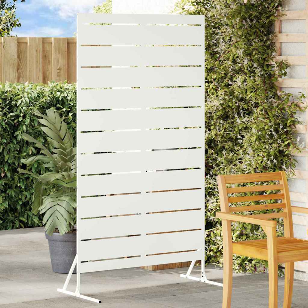 Privacy Screen 100 x 50 x 180 cm Steel White