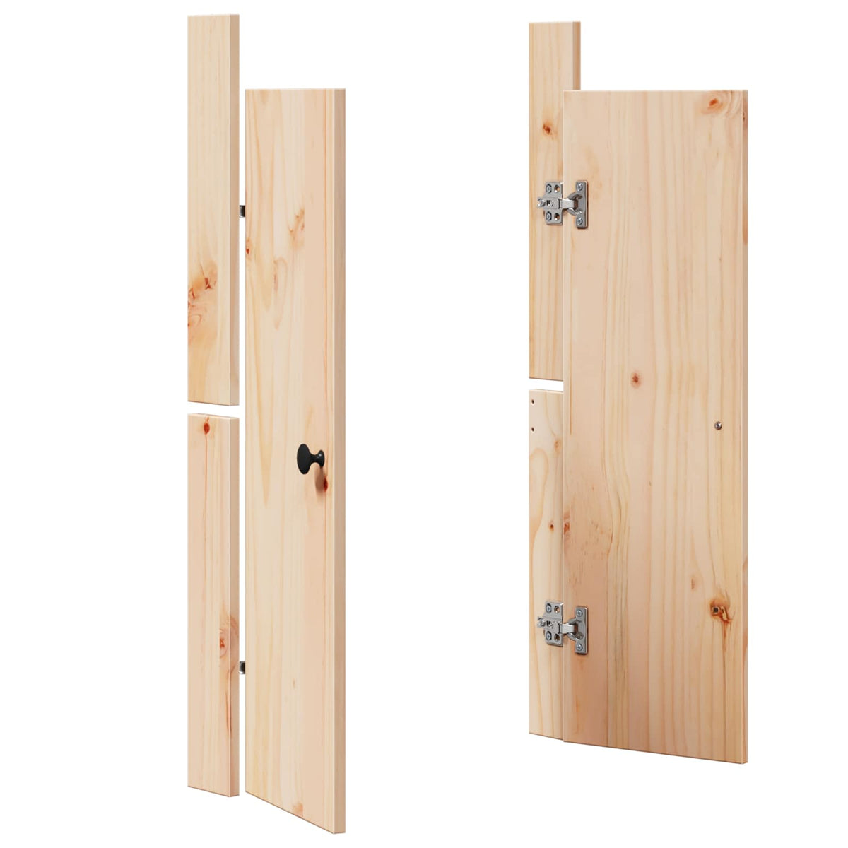 Kitchen Door MEPPEL Brown Oak 50 x 9 x 82 cm Solid Pine wood