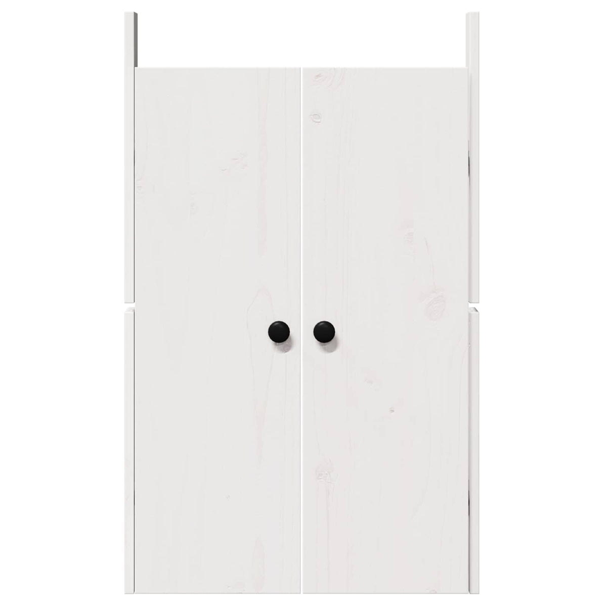 Kitchen Door MEPPEL 2 pcs White 50 x 9 x 82 cm Solid Pine wood