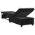 Sofa Bed Black 67 x 194 x 38 cm Velvet
