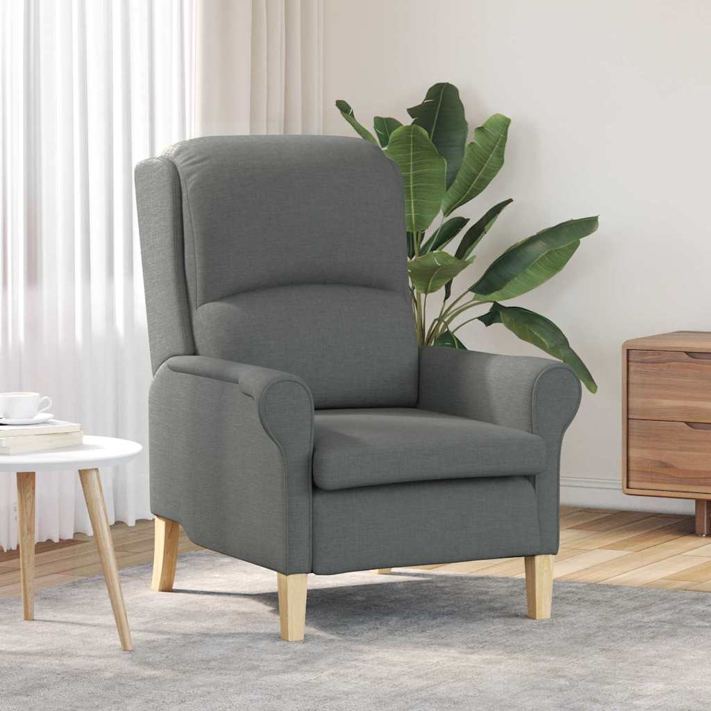Armchair Dark grey 76 x 94 x 102 cm Fabric