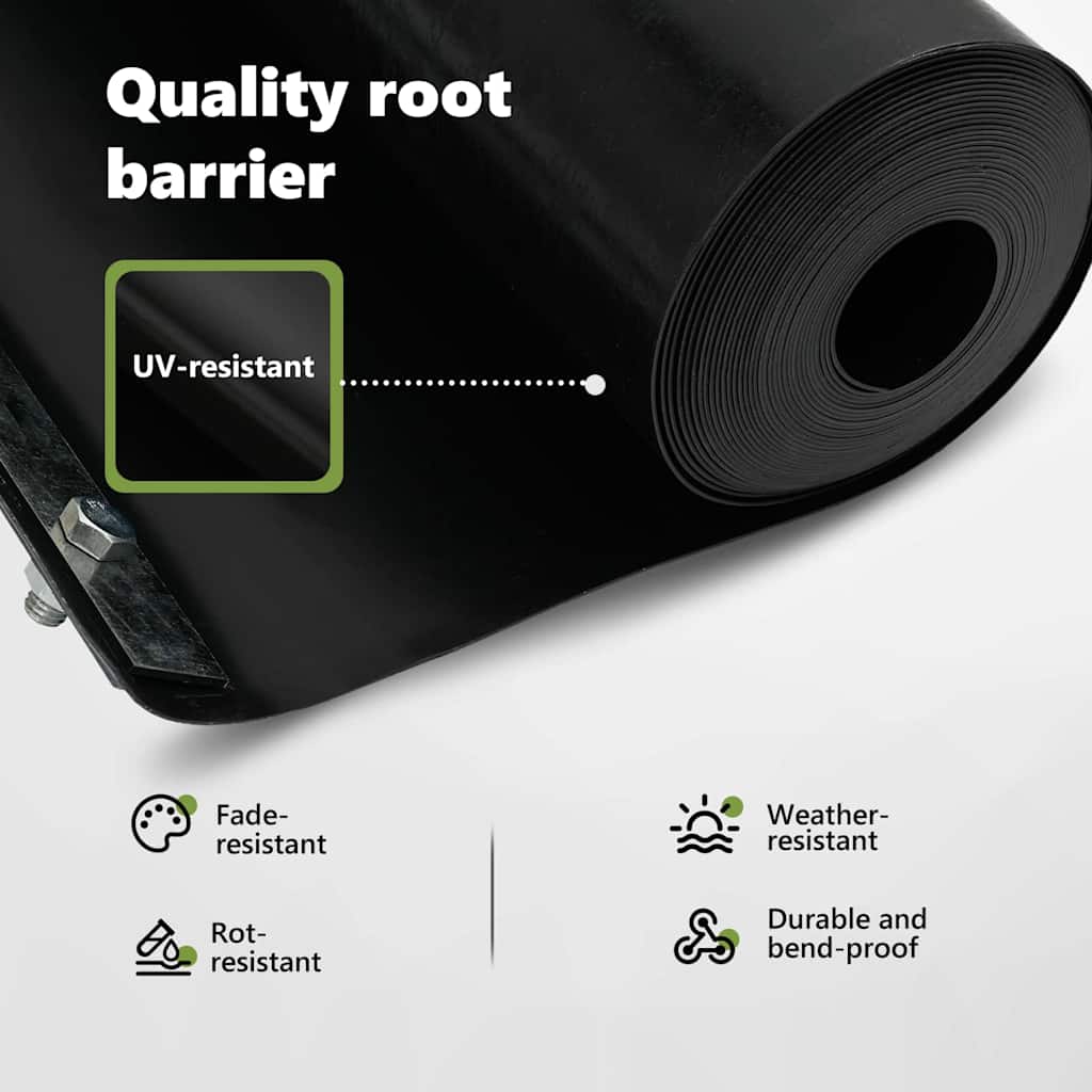 Root Barrier Black 0,7 x 10 m Polyethylene