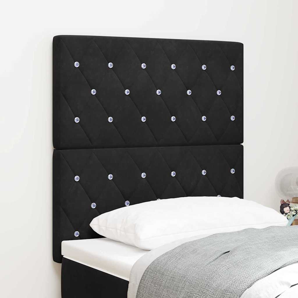 Headboard Black 80 cm Velvet