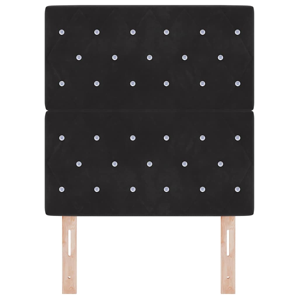 Headboard Black 80 cm Velvet