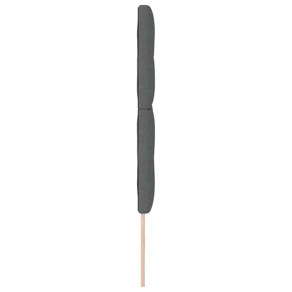 Height-Adjustable Headboard Dark Grey 144 cm Fabric