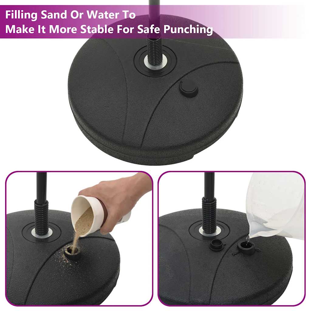 Punching Ball Set with Gloves and Pump Adjustable Height 81-122 cm