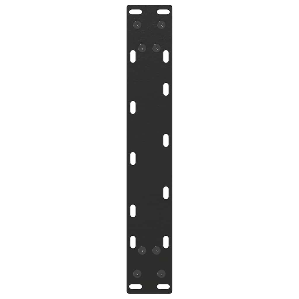 Coffee Table Legs U-Shaped 2 pcs Black 38x(42-43) cm Steel