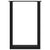 Dining Table Legs U-Shaped 2 pcs Black 50x(72-73) cm Steel