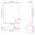 Dining Table Legs U-Shaped 2 pcs Black 60x(72-73) cm Steel