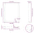 Dining Table Legs U-Shaped 2 pcs Black 70x(72-73) cm Steel