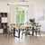 Dining Table Legs U-Shaped 2 pcs Black 80x(72-73) cm Steel