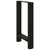 Dining Table Legs Black 2 pcs 60x(72-73) cm Steel