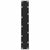 Dining Table Legs Black 2 pcs 60x(72-73) cm Steel
