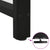 Dining Table Legs Black 2 pcs 60x(72-73) cm Steel