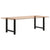Dining Table Legs Black 2 pcs 70x(72-73) cm Steel