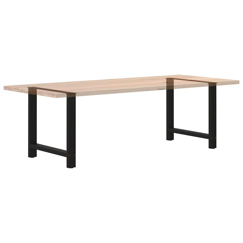 Dining Table Legs Black 2 pcs 80x(72-73) cm Steel