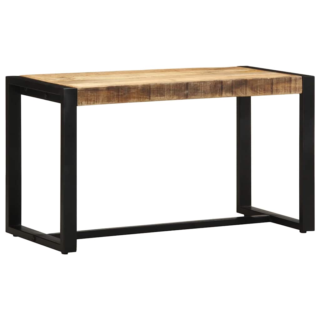 Bench 80x35x45 cm Solid Rough Wood Mango