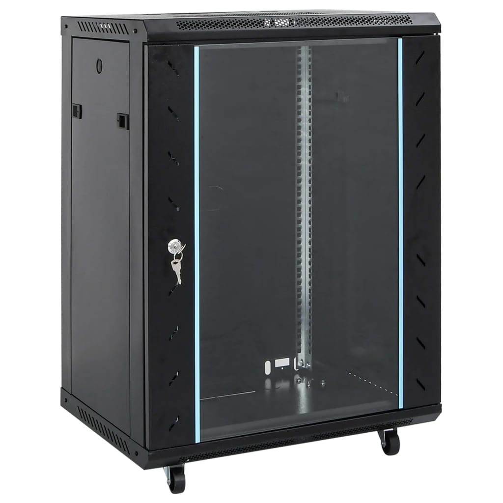 15U Network Cabinet 19" IP20 Black 53x40x80 cm