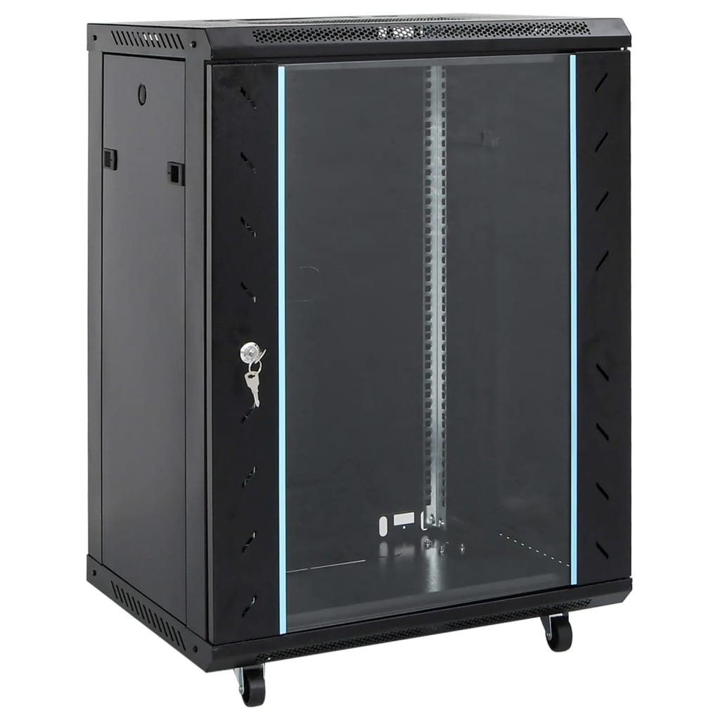 15U Network Cabinet 19" IP20 Black 60x45x86 cm