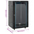 18U Network Cabinet 19" IP20 Black 60x60x100 cm