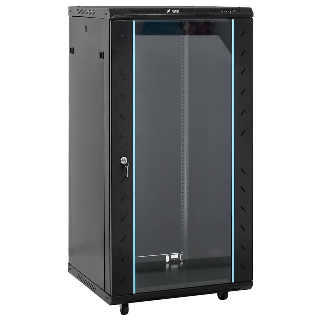 22U Network Cabinet 19" IP20 Black 60x60x120 cm