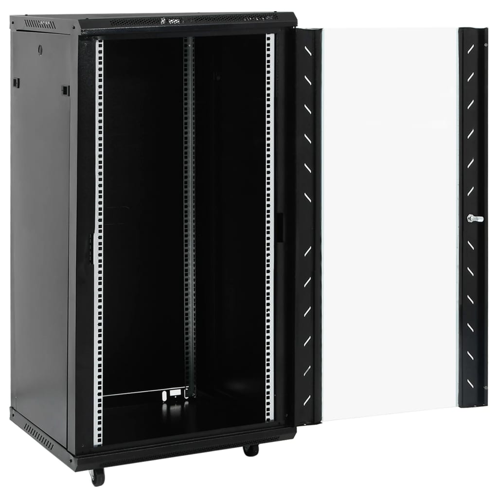 22U Network Cabinet 19" IP20 Black 60x60x120 cm