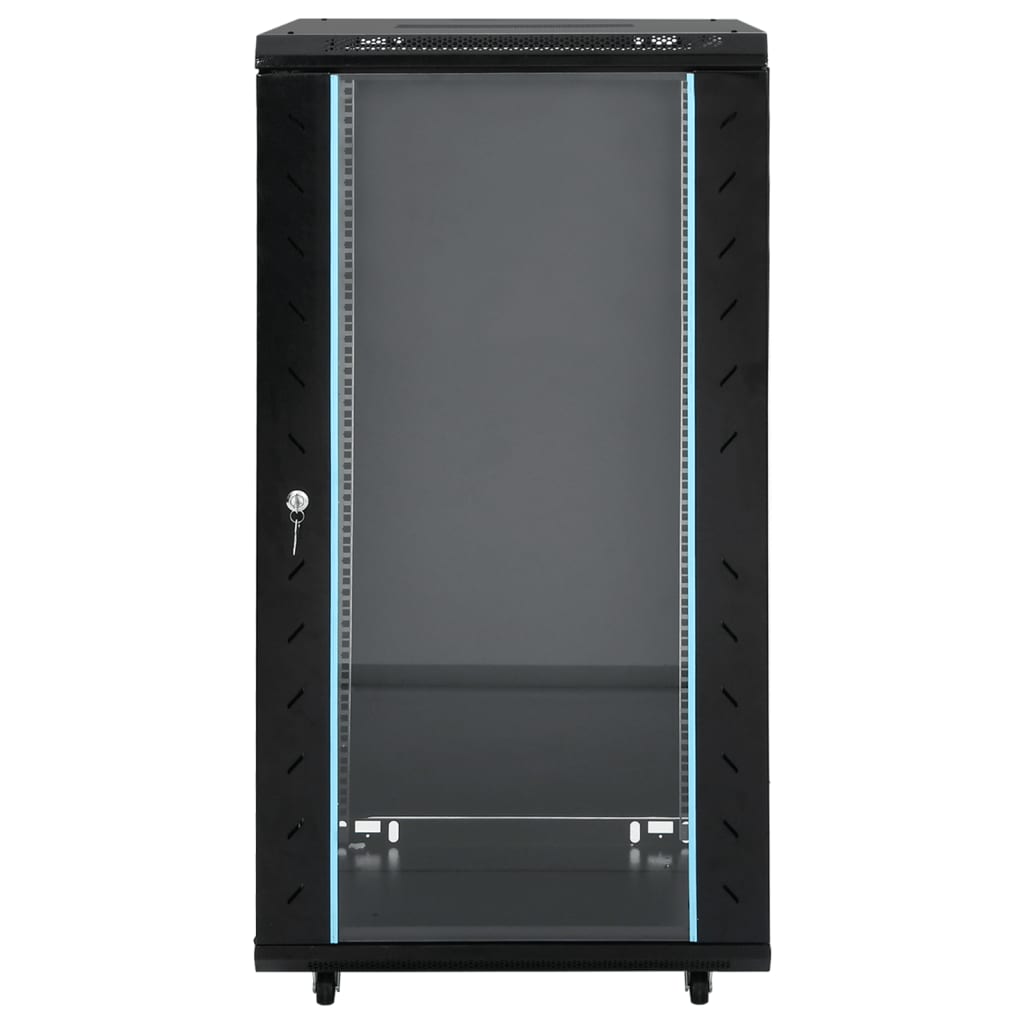 22U Network Cabinet 19" IP20 Black 60x60x120 cm