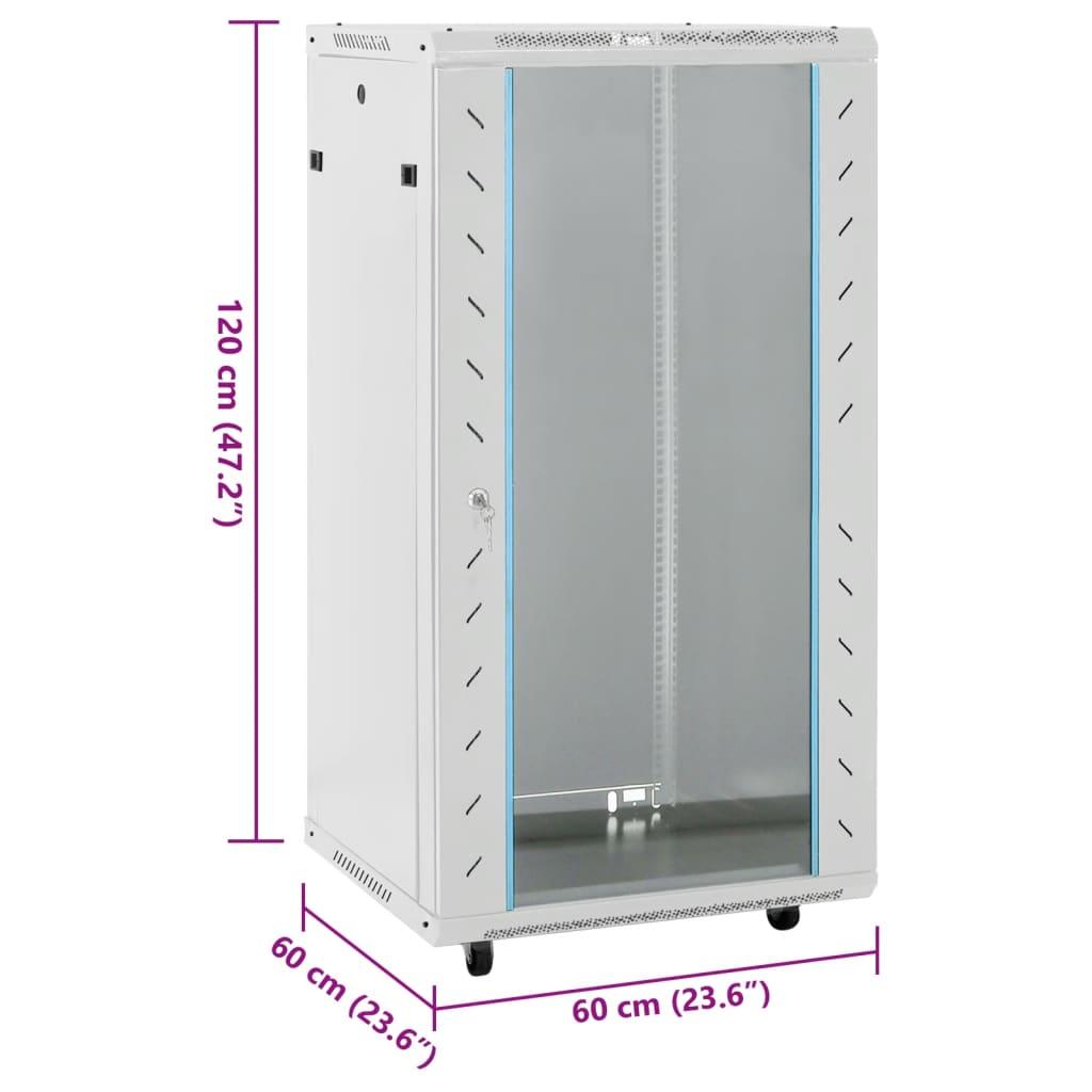 22U Network Cabinet 19" IP20 Grey 60x60x120 cm