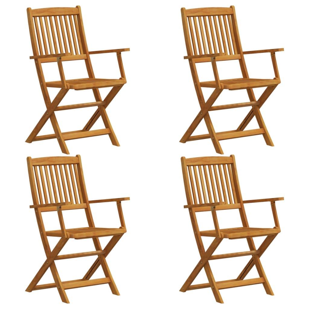 5 Piece Garden Dining Set Solid Wood Eucalyptus