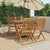 5 Piece Garden Dining Set Solid Wood Eucalyptus