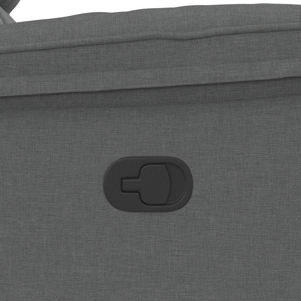 Recliner Chair Dark Grey Fabric