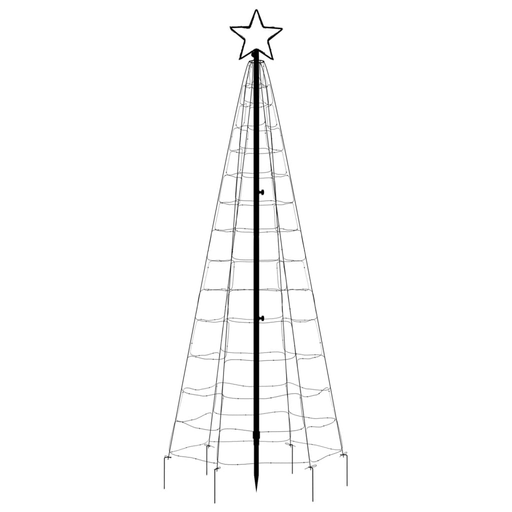 LED Christmas Tree with Spikes 220 LEDs Cold White 180 cm