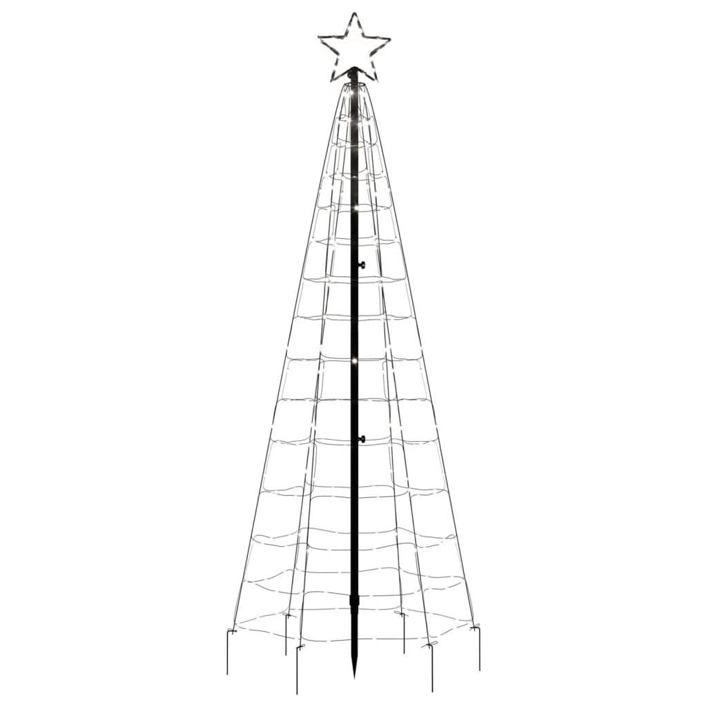 LED Christmas Tree with Spikes 220 LEDs Cold White 180 cm