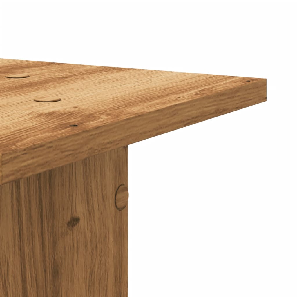 Plant Stands 2 pcs Artisian Oak 30x30x95 cm Engineered Wood