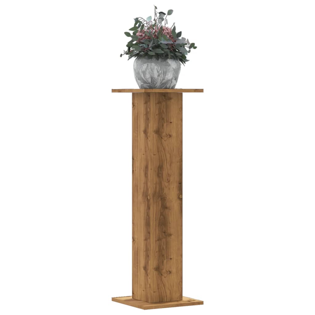 Plant Stands 2 pcs Artisian Oak 30x30x95 cm Engineered Wood