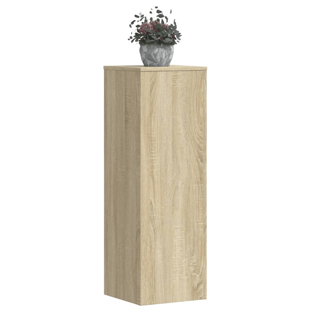 Plant Stands 2 pcs Sonoma Oak 33x33x100 cm Engineered Wood