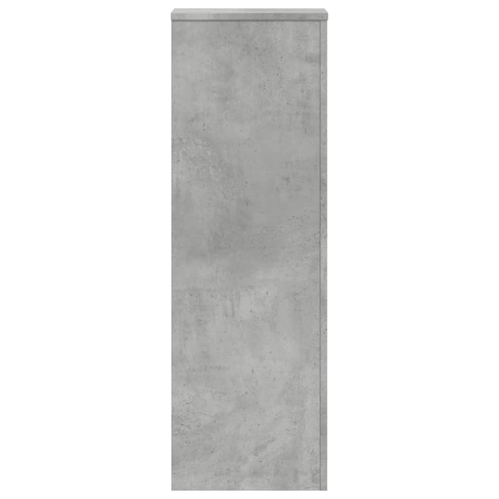 Plant Stands 2 pcs Concrete Grey 33x33x100 cm Engineered Wood