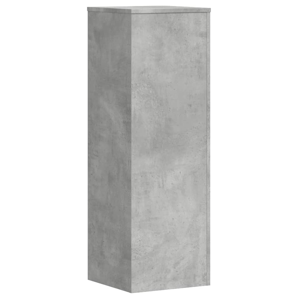 Plant Stands 2 pcs Concrete Grey 33x33x100 cm Engineered Wood