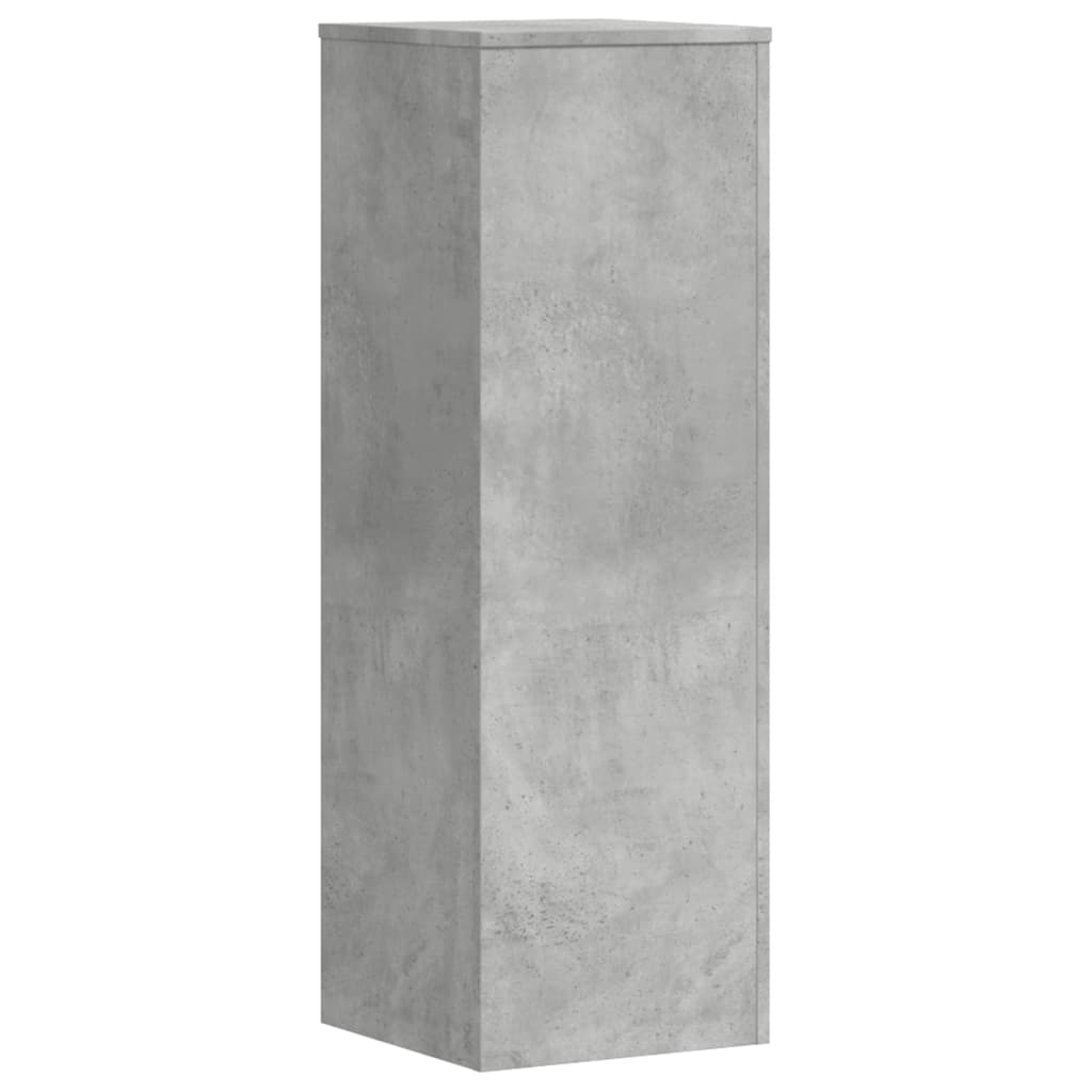 Plant Stands 2 pcs Concrete Grey 33x33x100 cm Engineered Wood