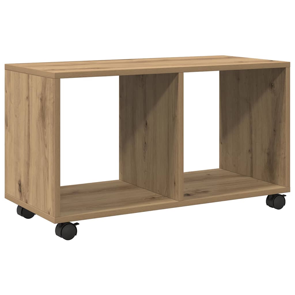 Rolling Cabinet Artisian Oak 72x33x42.5 cm Engineered Wood