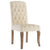 Dining Chairs 4 pcs Beige Linen-Look Fabric