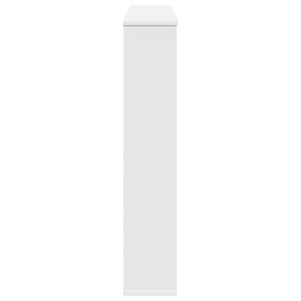 Fireplace Surround White 100x20x100 cm Engineered Wood