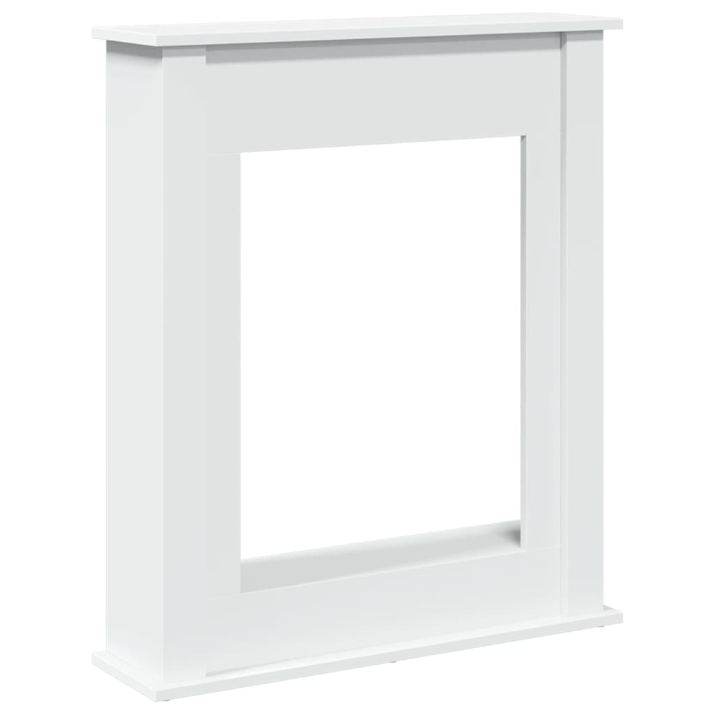 Fireplace Surround White 75x20x87,5 cm Engineered Wood