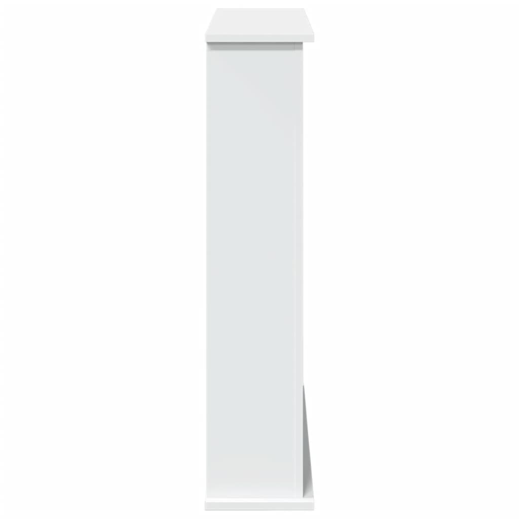 Fireplace Surround White 75x20x87,5 cm Engineered Wood
