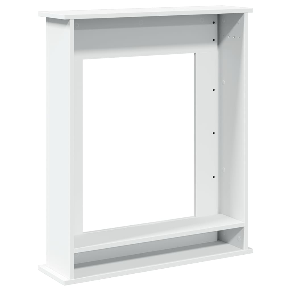Fireplace Surround White 75x20x87,5 cm Engineered Wood