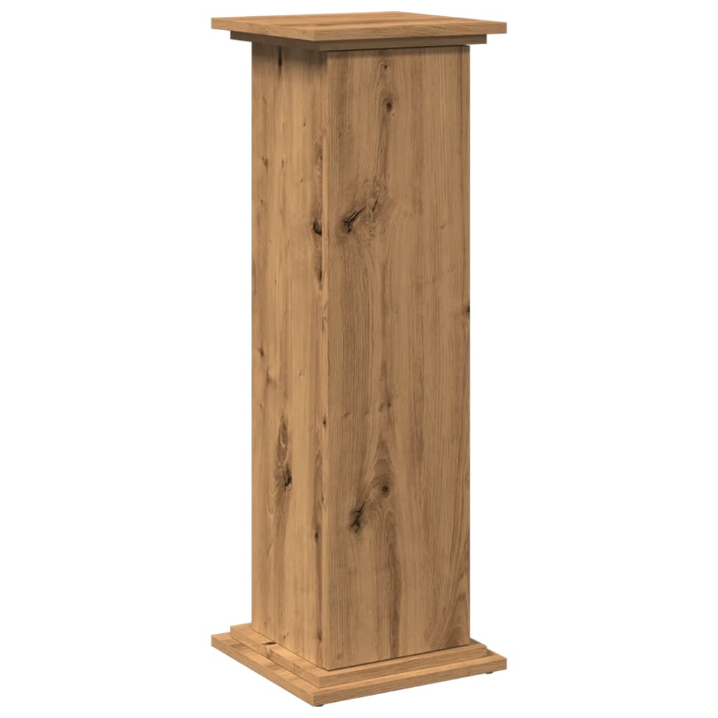 Display Stand with Storage Artisan Oak 31x30x90 cm Engineered Wood