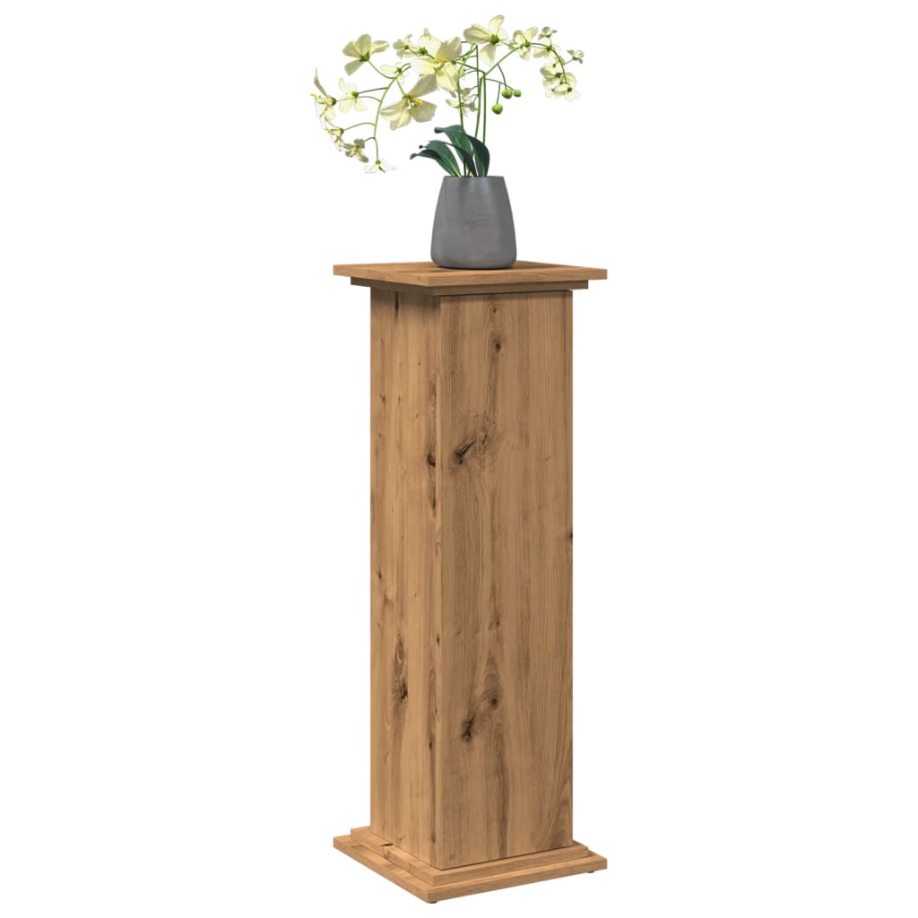 Display Stand with Storage Artisan Oak 31x30x90 cm Engineered Wood
