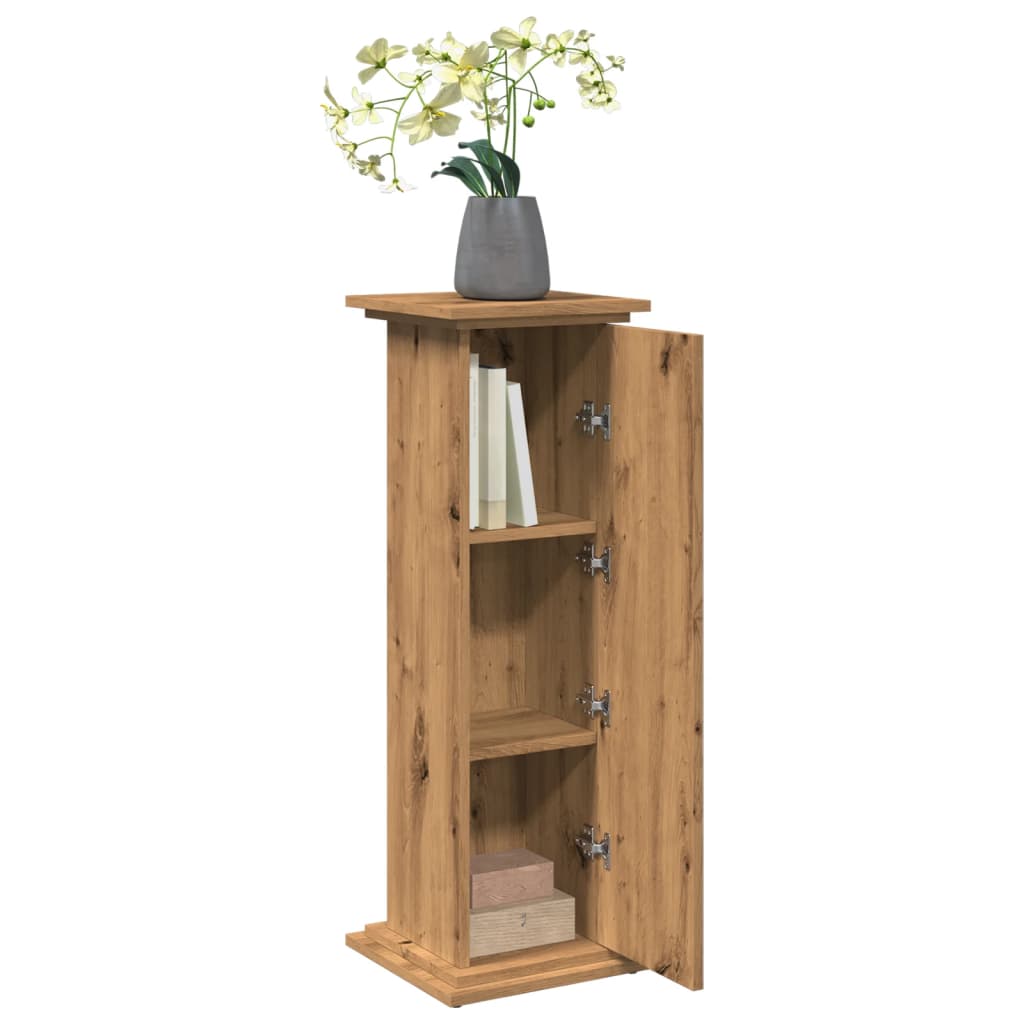 Display Stand with Storage Artisan Oak 31x30x90 cm Engineered Wood