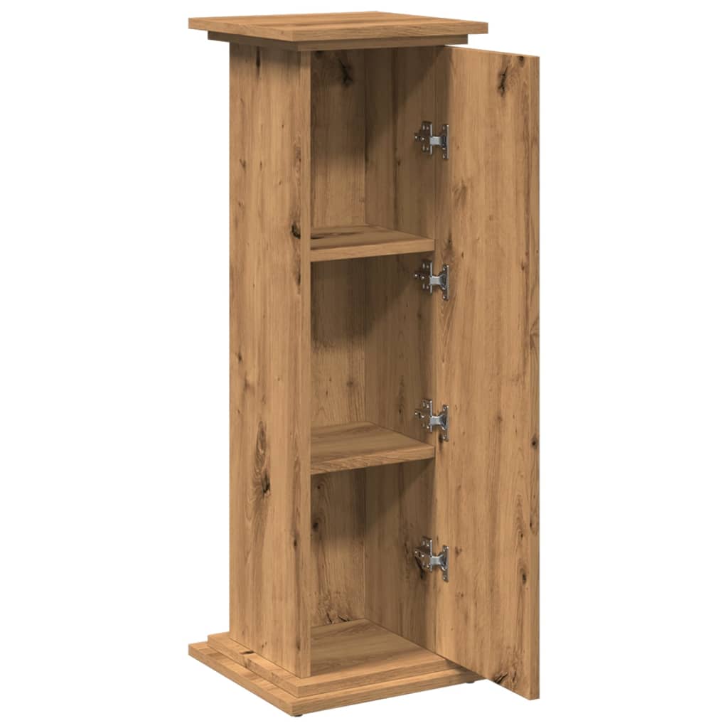 Display Stand with Storage Artisan Oak 31x30x90 cm Engineered Wood
